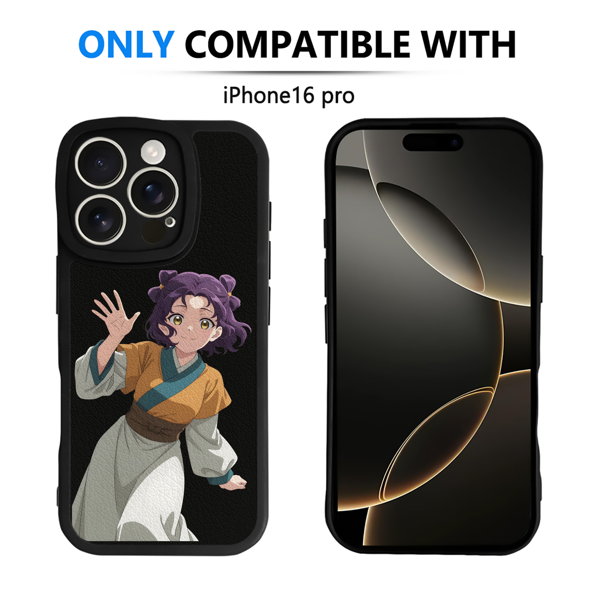 （画像用） 薬屋のひとりごと The Apothecary Diaries 【iPhone 16シリーズ対応】シリコンスマホケース（レザー調） 材質：シリコン